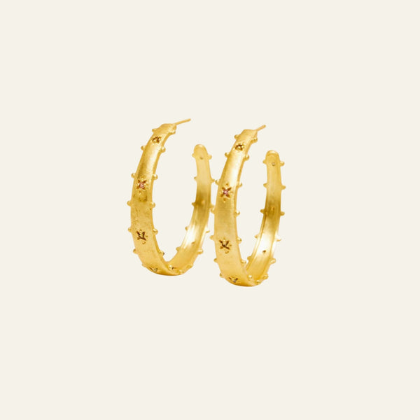 Etoile Hoop Earrings