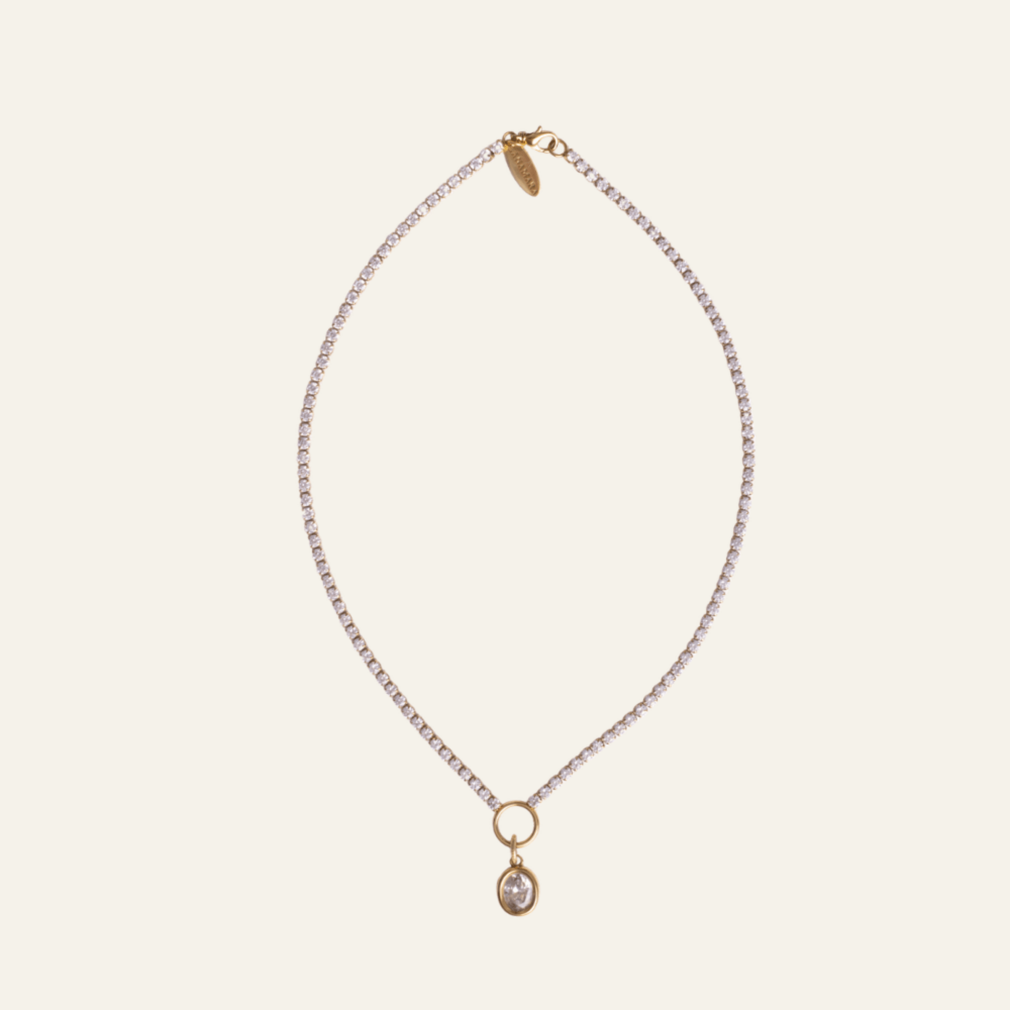Clarity Tennis Necklace – Oval - Lanamara