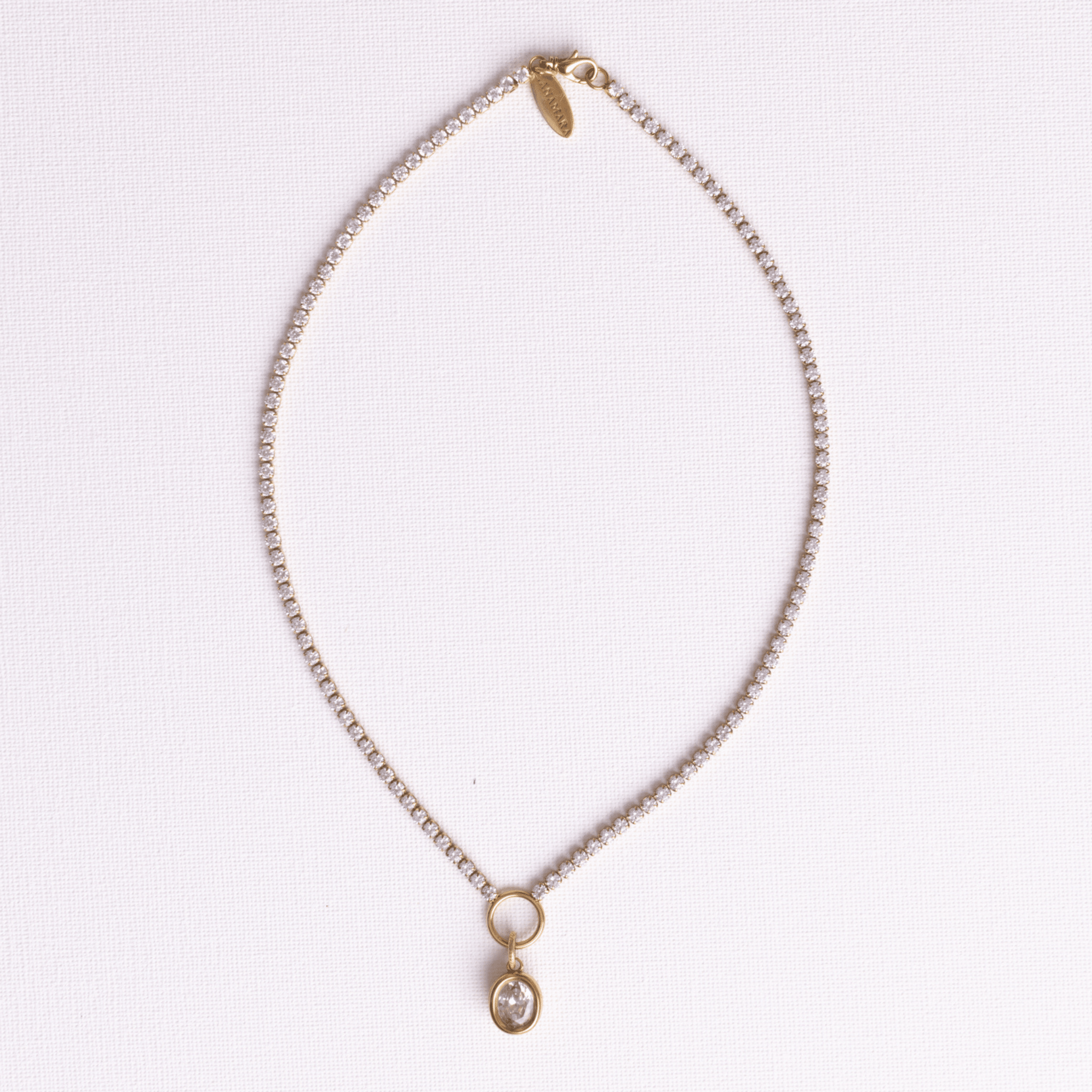 Clarity Tennis Necklace – Oval - Lanamara