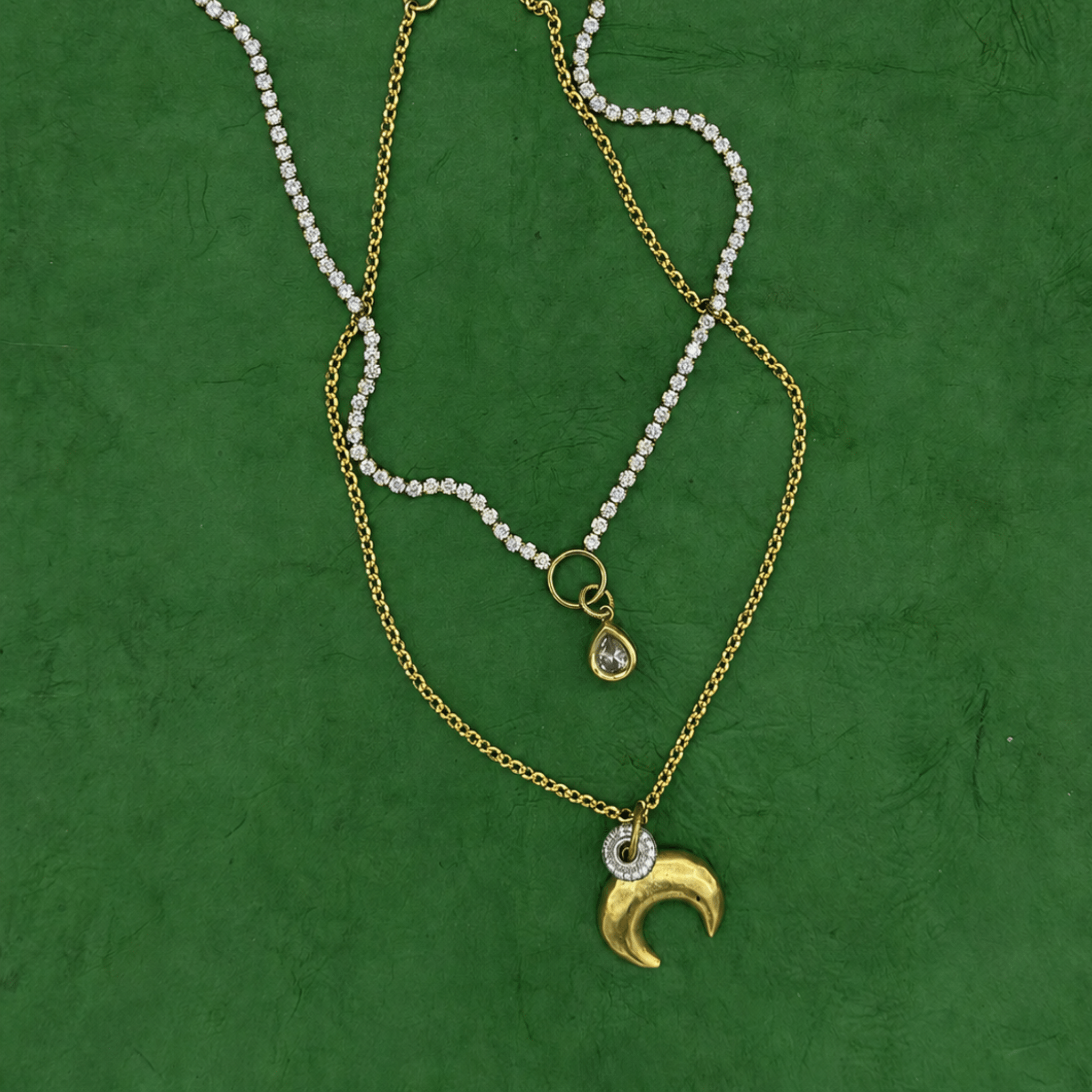 Clarity Tennis Necklace – Pear - Lanamara