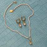 Clarity Tennis Necklace – Pear - Lanamara