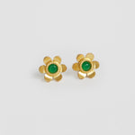 Daisy Studs - Green Onyx - Lanamara