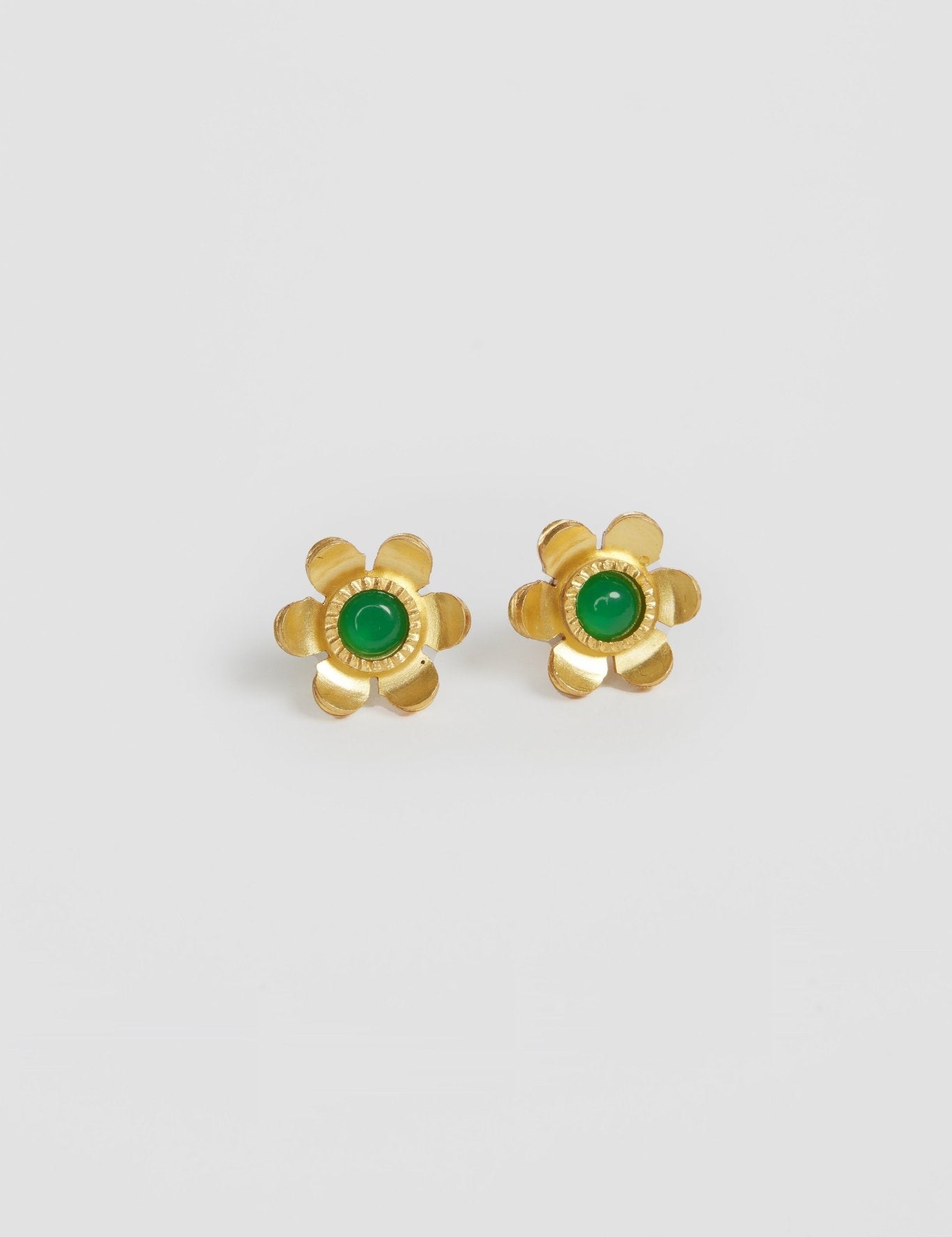 Daisy Studs - Green Onyx - Lanamara