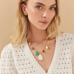 Daisy Studs - Green Onyx - Lanamara