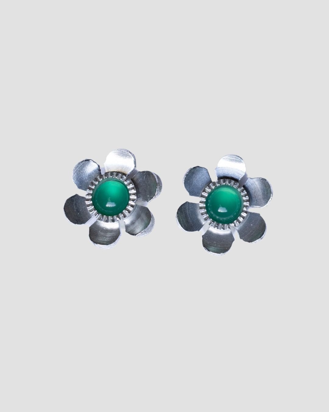 Daisy Studs - Green Onyx - Lanamara