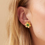 Daisy Studs - Green Onyx - Lanamara