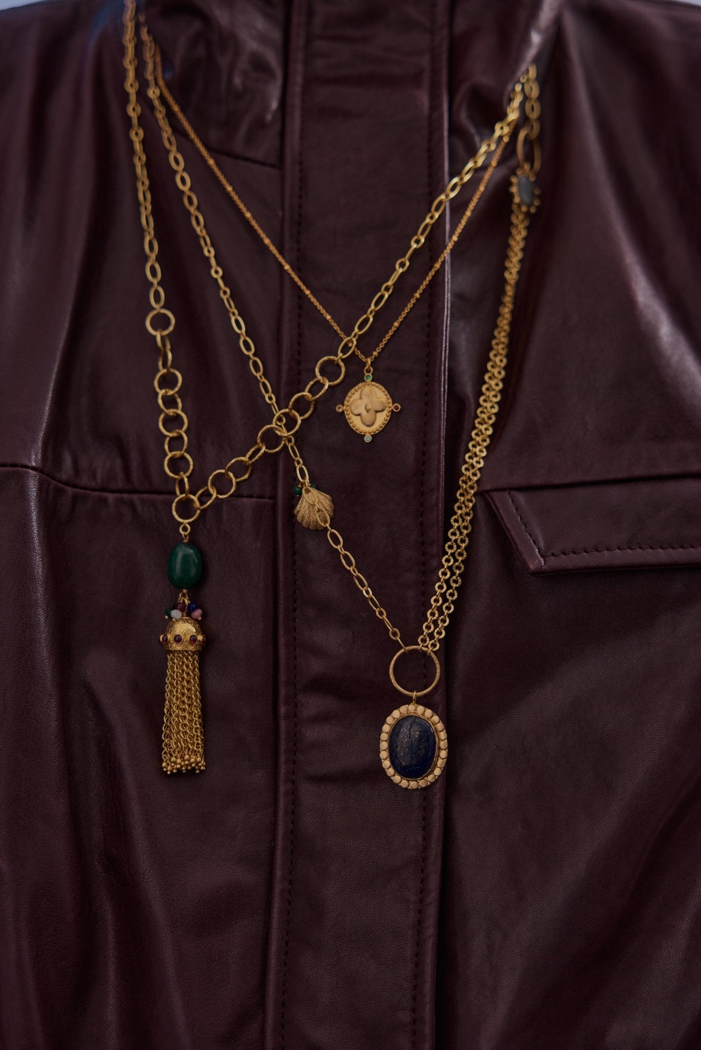 Eclectic Lapis Pendant Necklace - Lanamara