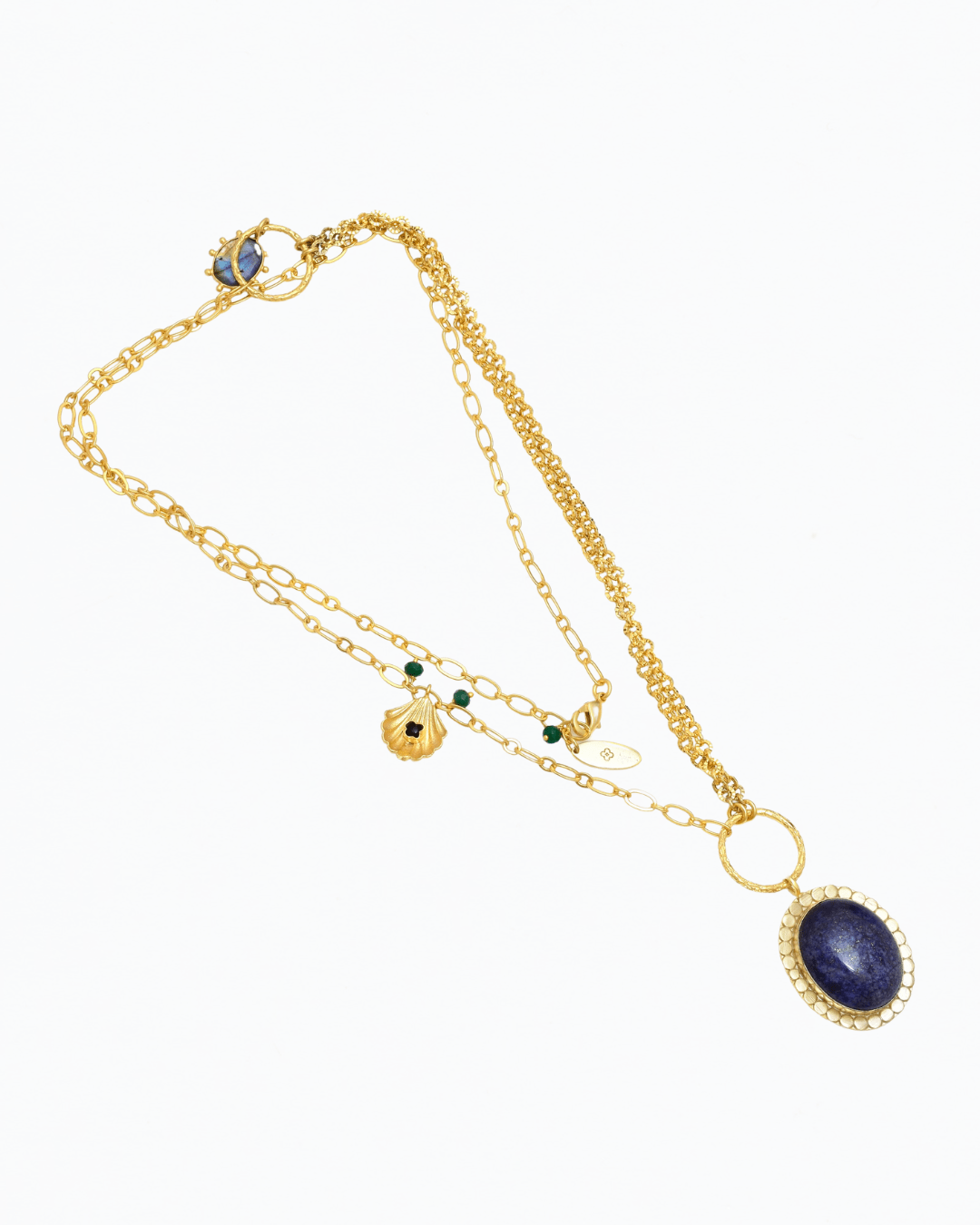 Eclectic Lapis Pendant Necklace - Lanamara
