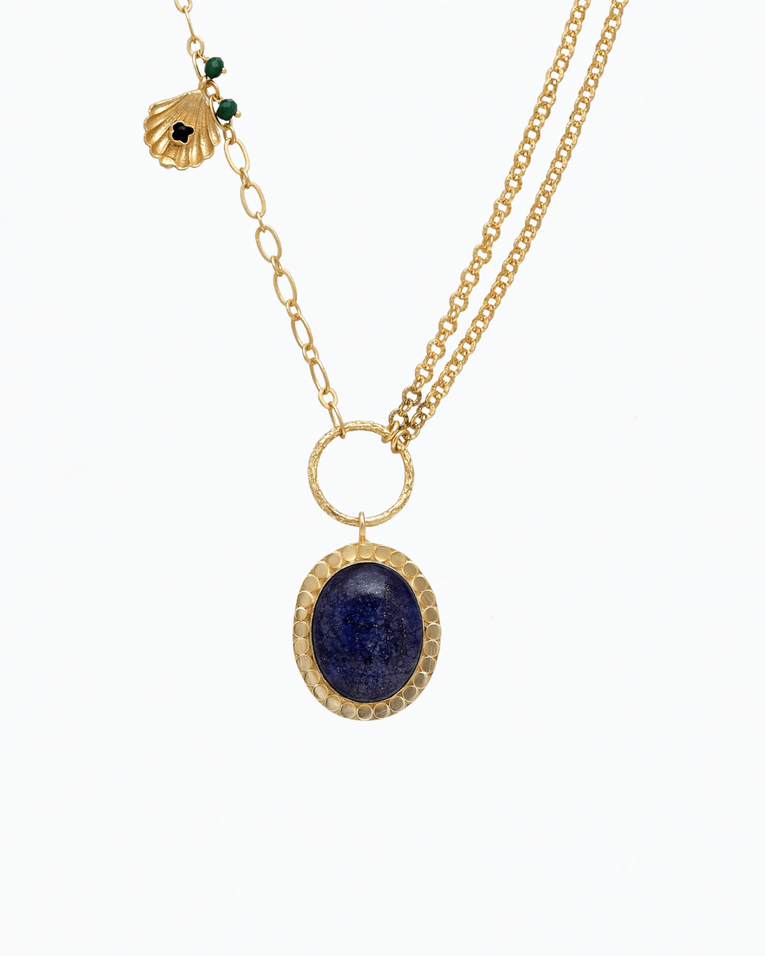 Eclectic Lapis Pendant Necklace - Lanamara