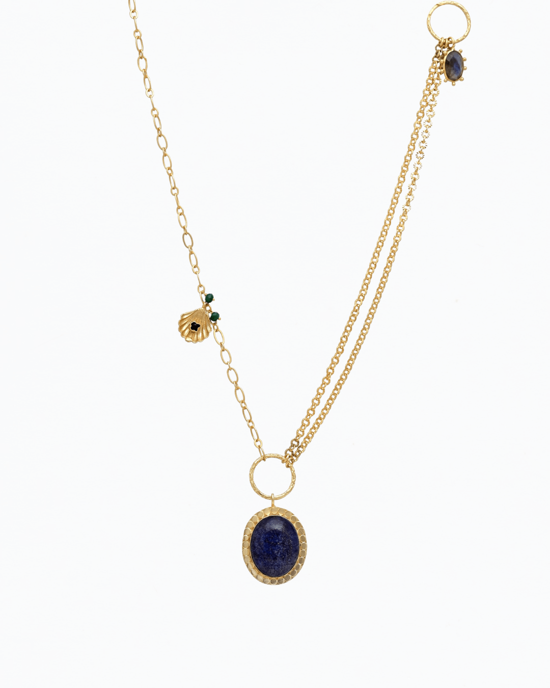 Eclectic Lapis Pendant Necklace - Lanamara