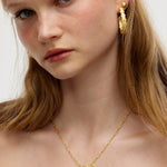 Lanamara Heart Pendant Necklace 18k gold plated