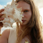 Lanamara Heart Pendant Necklace 18k gold plated