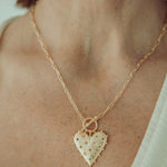 Lanamara Heart Pendant Necklace 18k gold plated