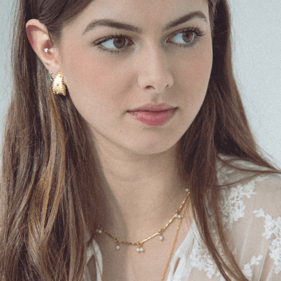 Paisley Huggie Hoops - Lanamara