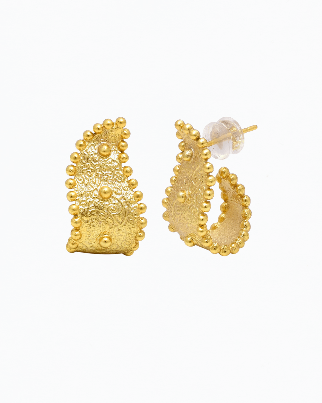 Paisley Huggie Hoops - Lanamara