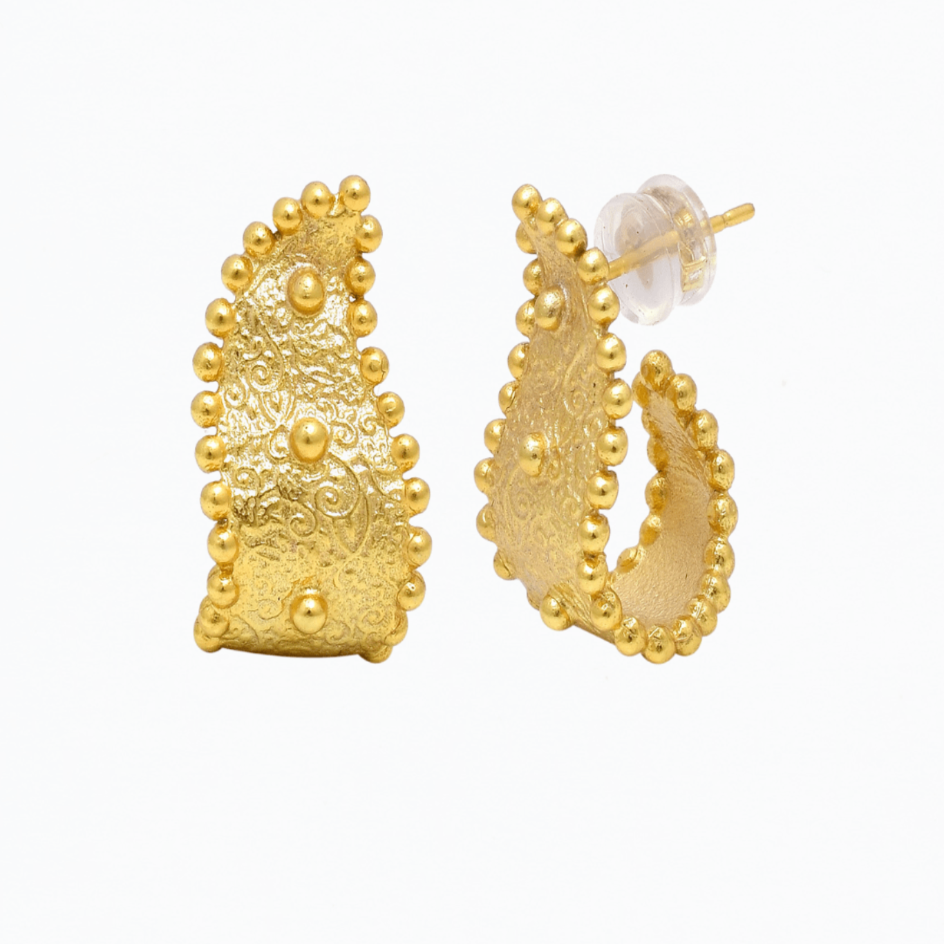 Paisley Huggie Hoops - Lanamara