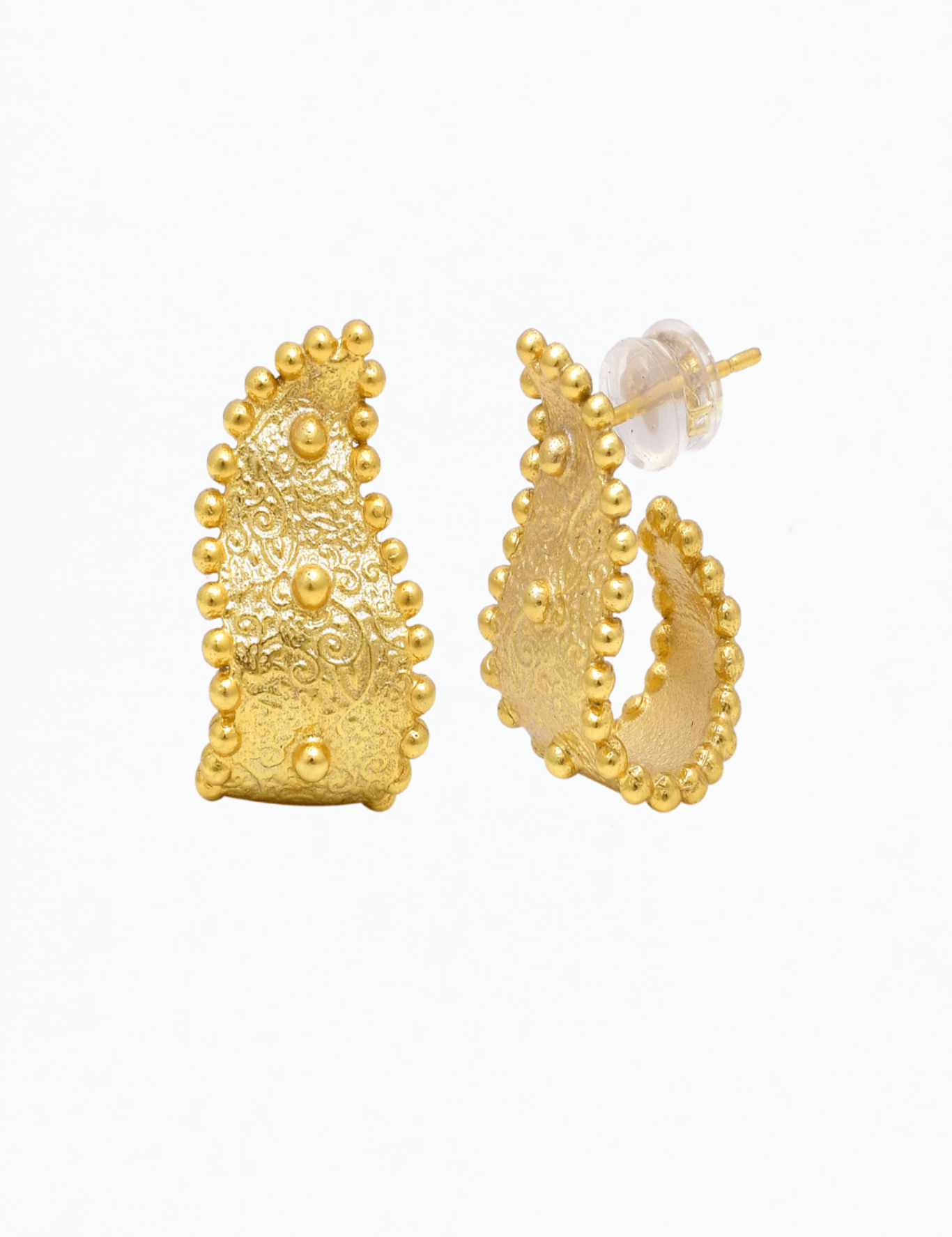 Paisley Huggie Hoops - Lanamara