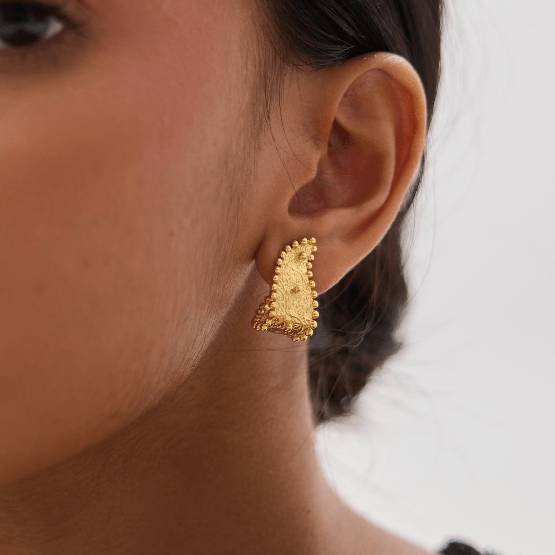 Paisley Huggie Hoops - Lanamara