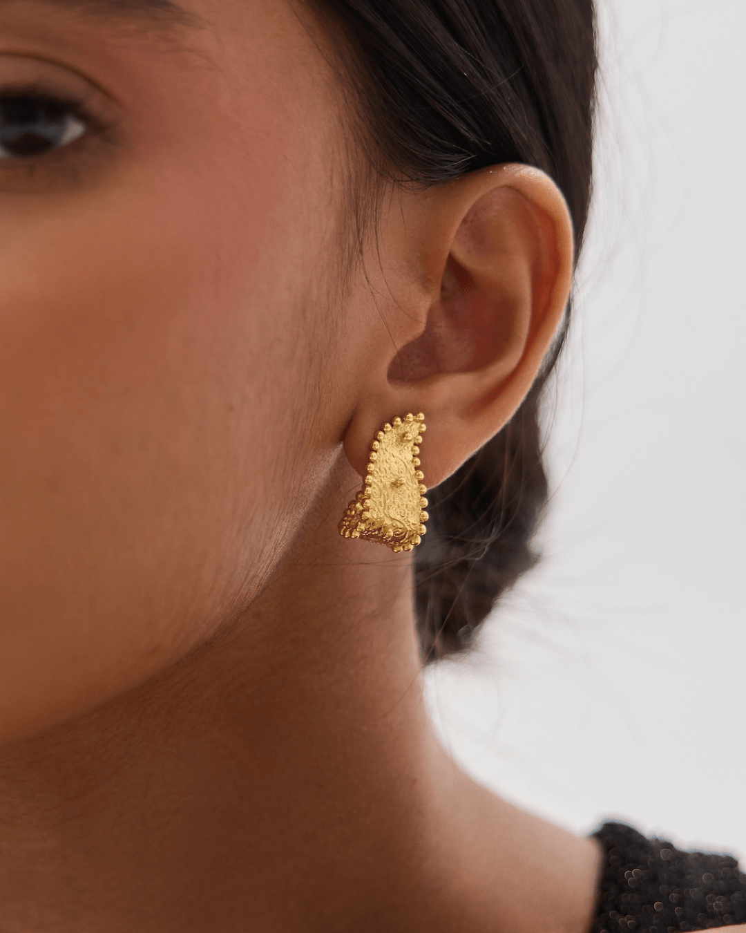 Paisley Huggie Hoops - Lanamara