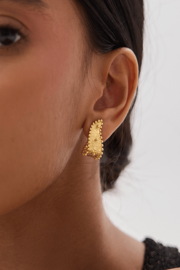 Paisley Huggie Hoops - Lanamara