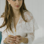 Paisley Huggie Hoops - Lanamara