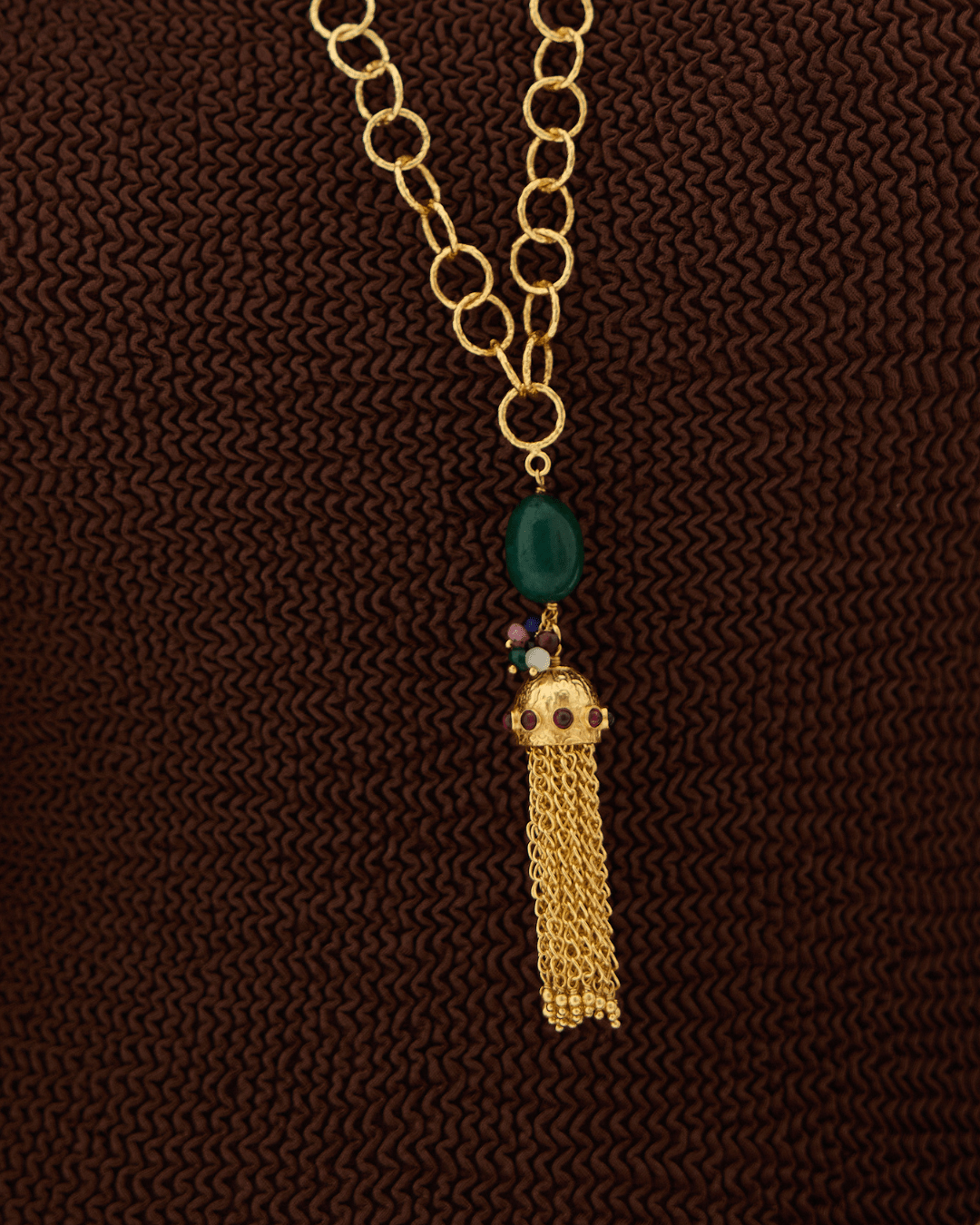 Paisley Tassel Pendant Necklace - Lanamara