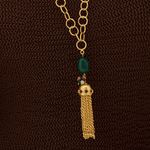 Paisley Tassel Pendant Necklace - Lanamara