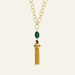 Paisley Tassel Pendant Necklace - Lanamara