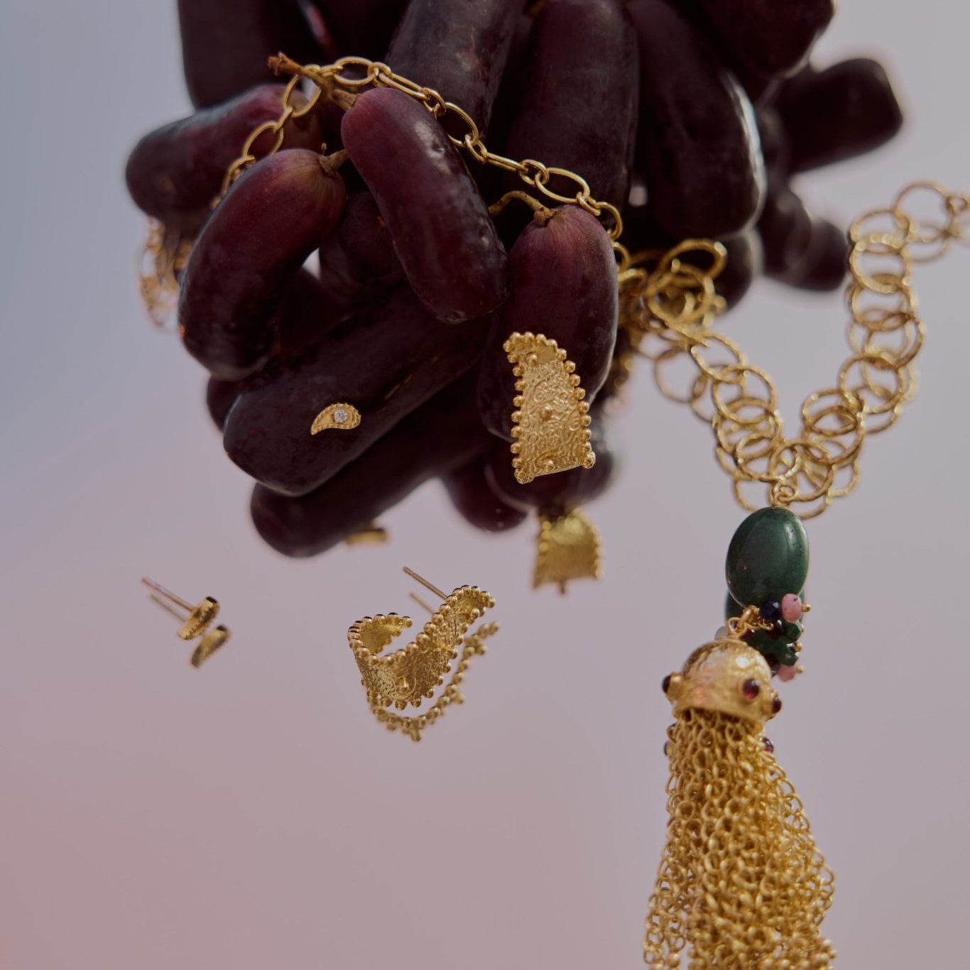 Paisley Tassel Pendant Necklace - Lanamara