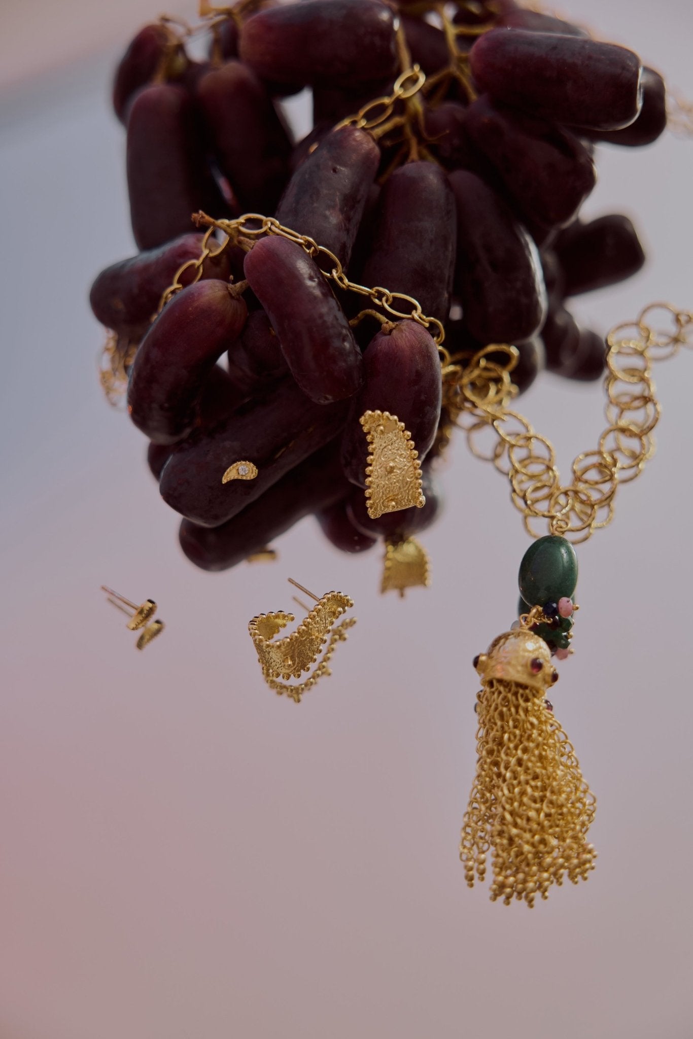 Paisley Tassel Pendant Necklace - Lanamara