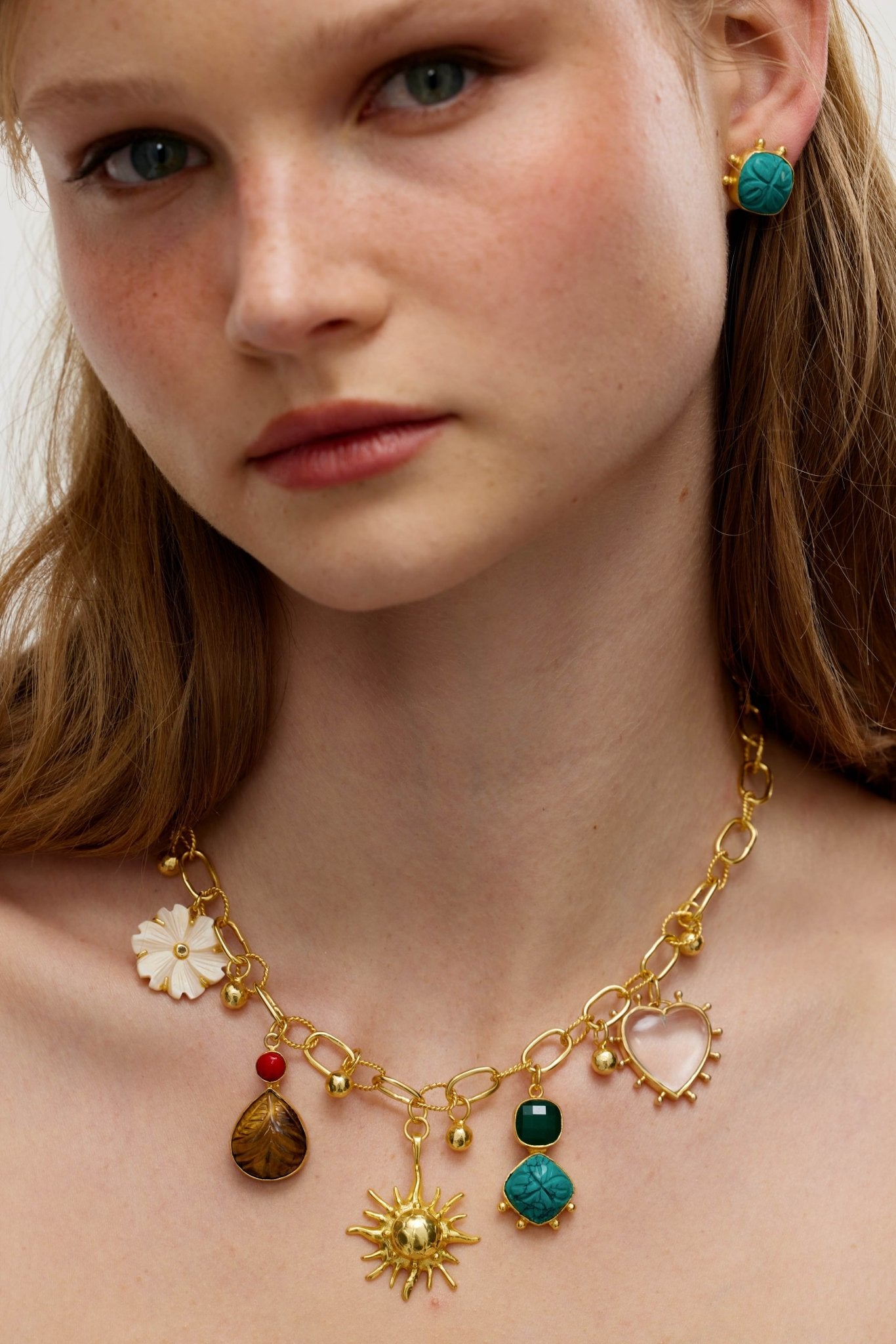 Paradiso India Stud - Turquoise - Lanamara